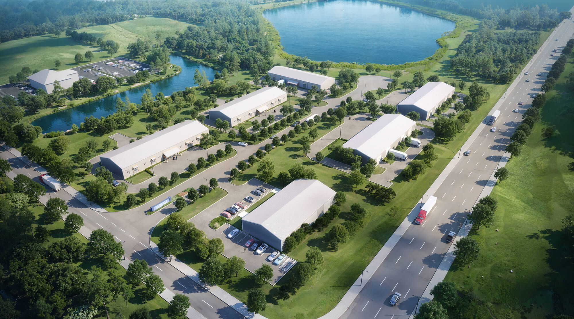 Distribution Warehouse Architecture done by ZLF Design Company in St Simmons GA