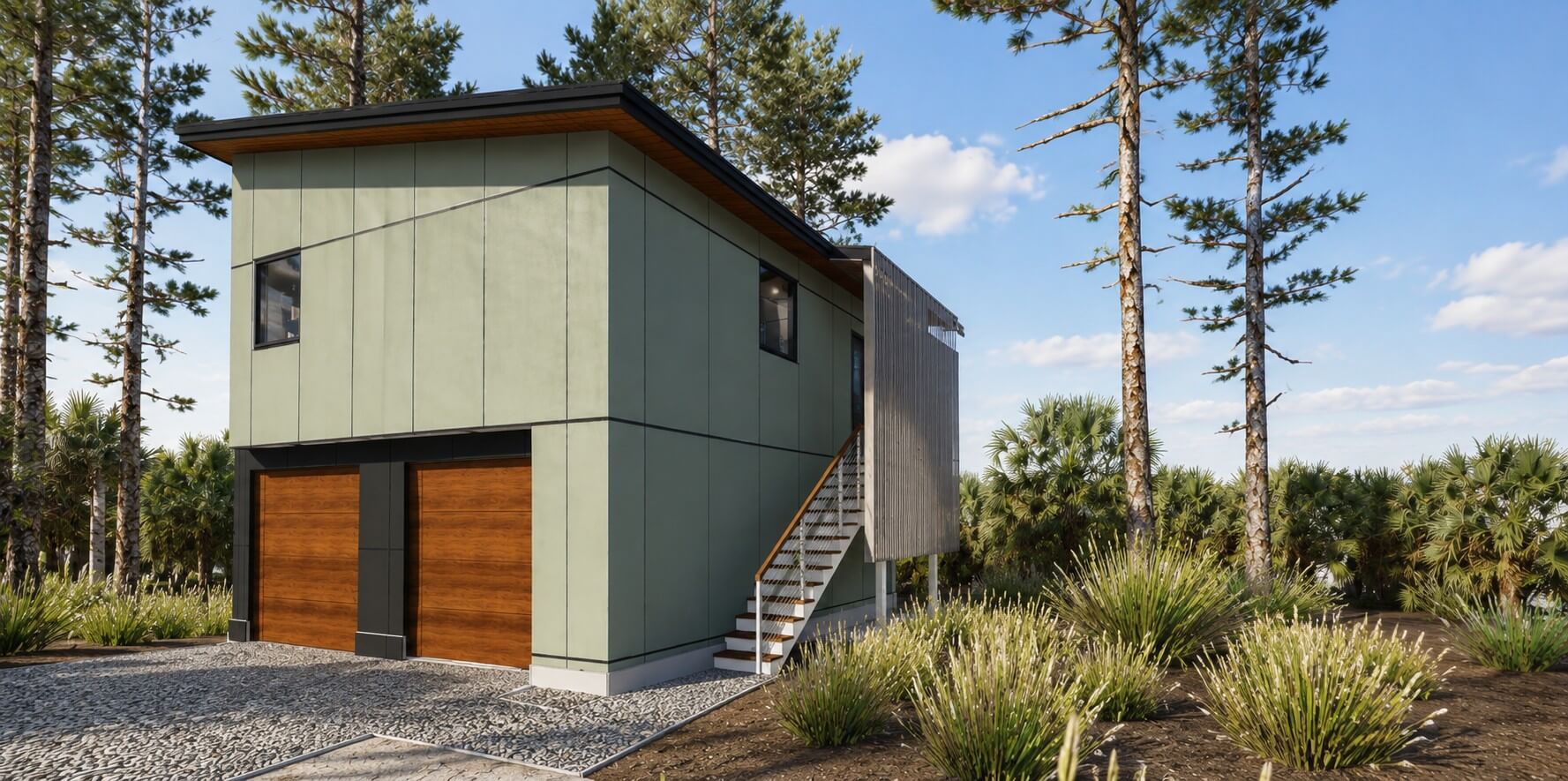 Marsh Retreat - 01 - exterior rear